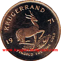 1971 Proof Krugerrand Reverse