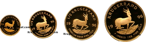 1996 1 oz Proof Krugerrand Set